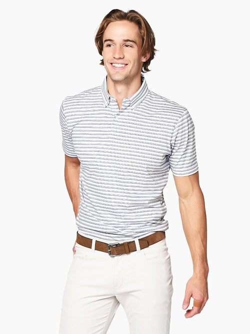 Peter Millar Men’s Spring Sails Button Down Short Sleeve Polo
