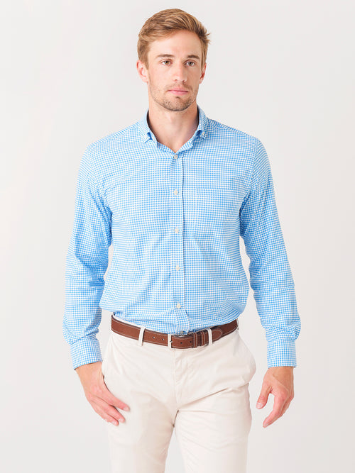 Saint Bernard Men's Taylor Gingham Performance Sport Shirt - Saint Bernard