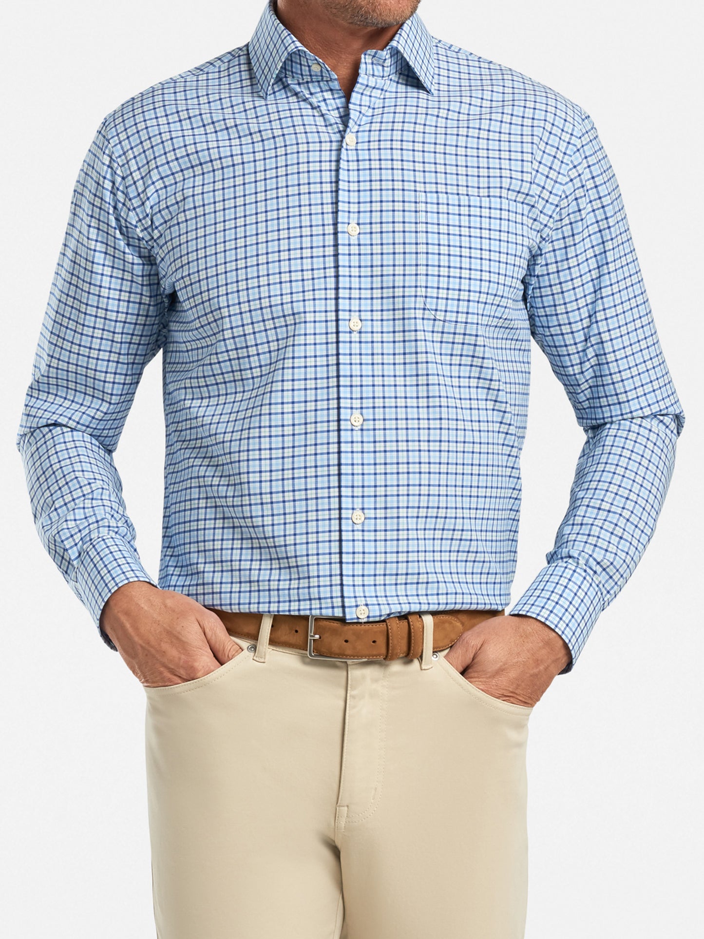 Peter Millar Men's Crown Claude Check - Saint Bernard