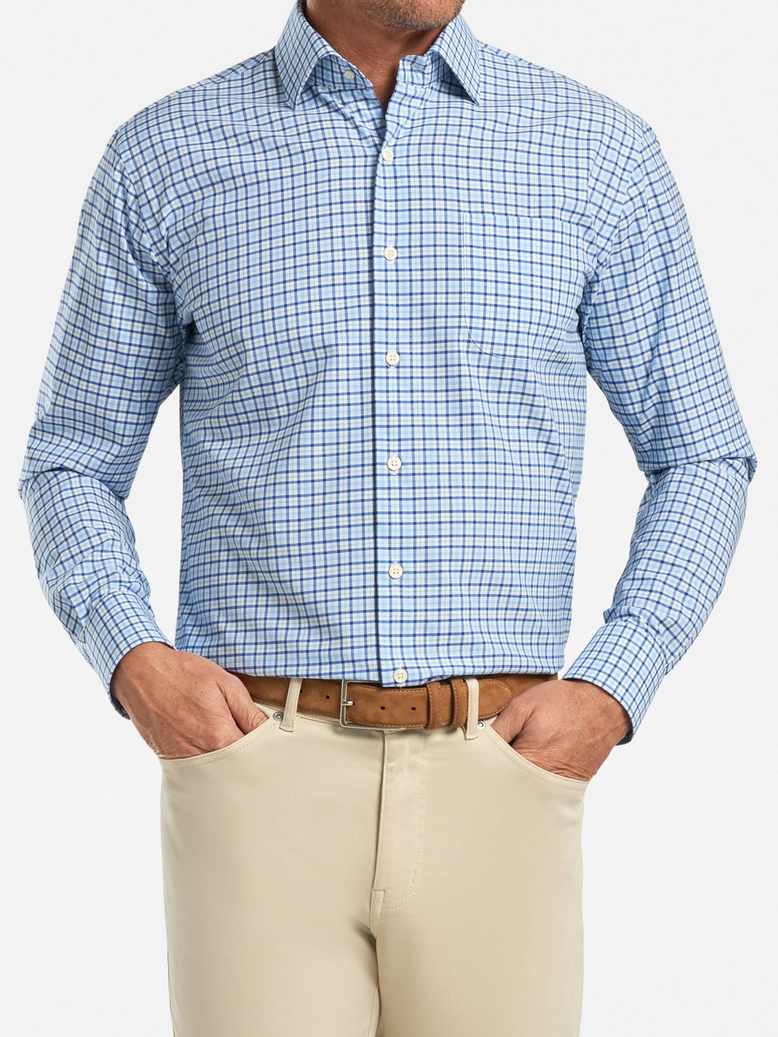 Peter Millar Men's Crown Claude Check - Saint Bernard