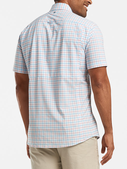 Peter Millar Men's Seaside Gulf Vented Short Sleeve Shirt