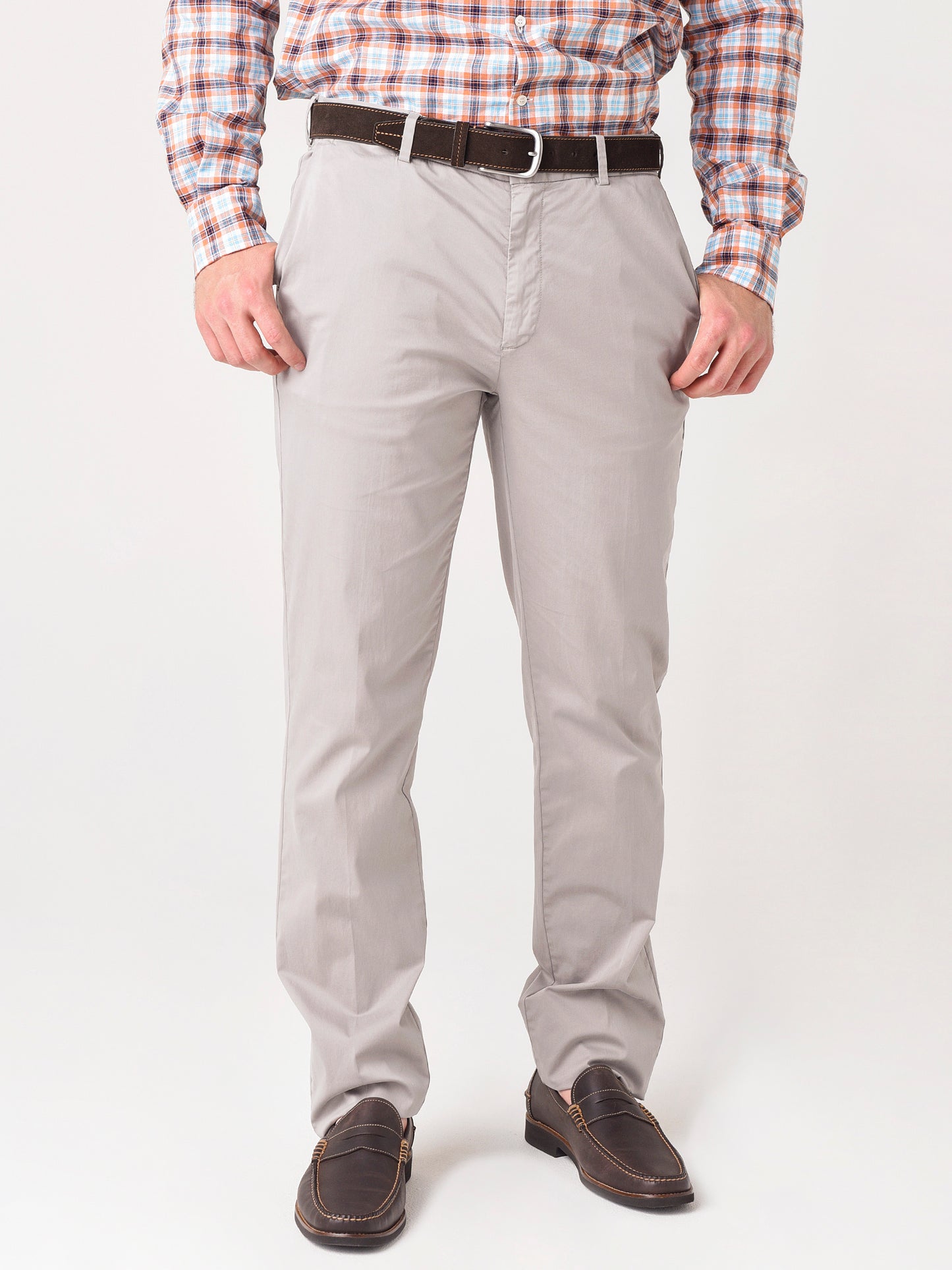 Peter Millar Crown Men's Soft Flat-Front Trouser - Saint Bernard