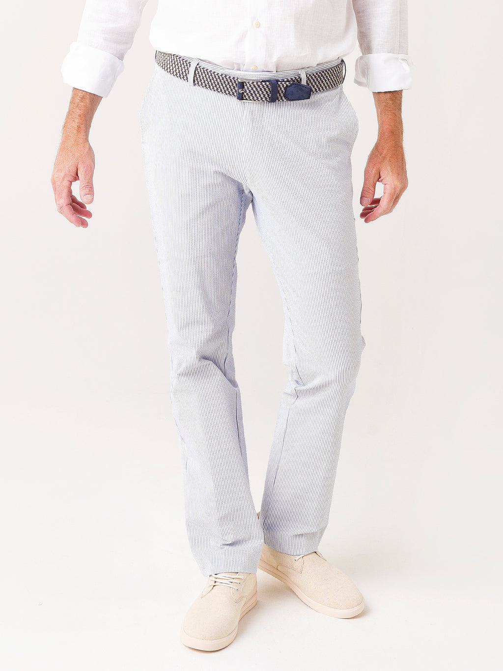 Peter Millar Crown Crafted Men's Matlock Seersucker Performance Trouser - Saint Bernard