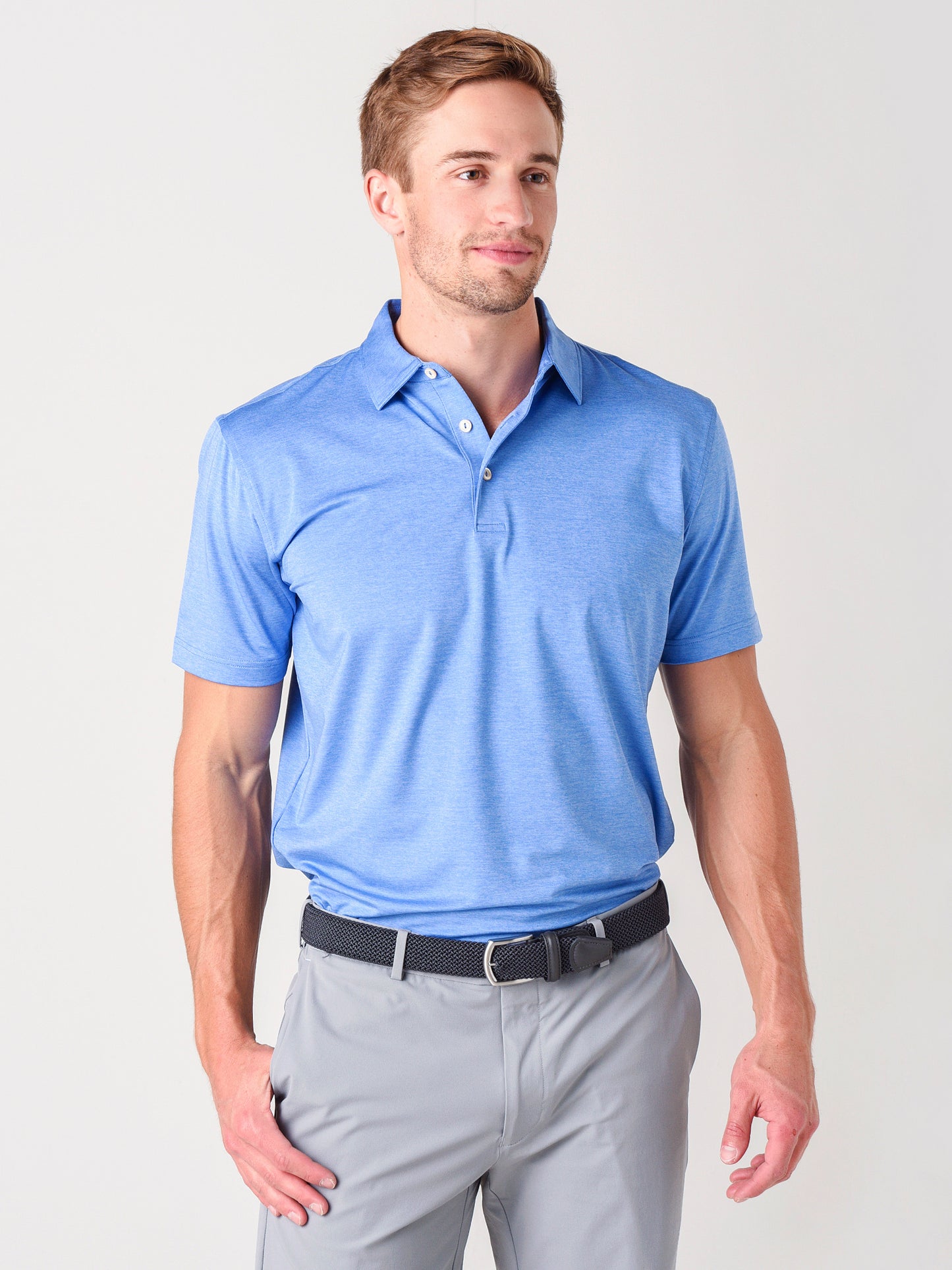 Peter Millar Crown Sport Men's Solid Performance Polo