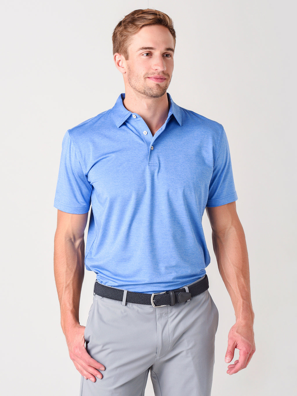 Peter Millar Crown Sport Men's Solid Performance Polo - Saint Bernard