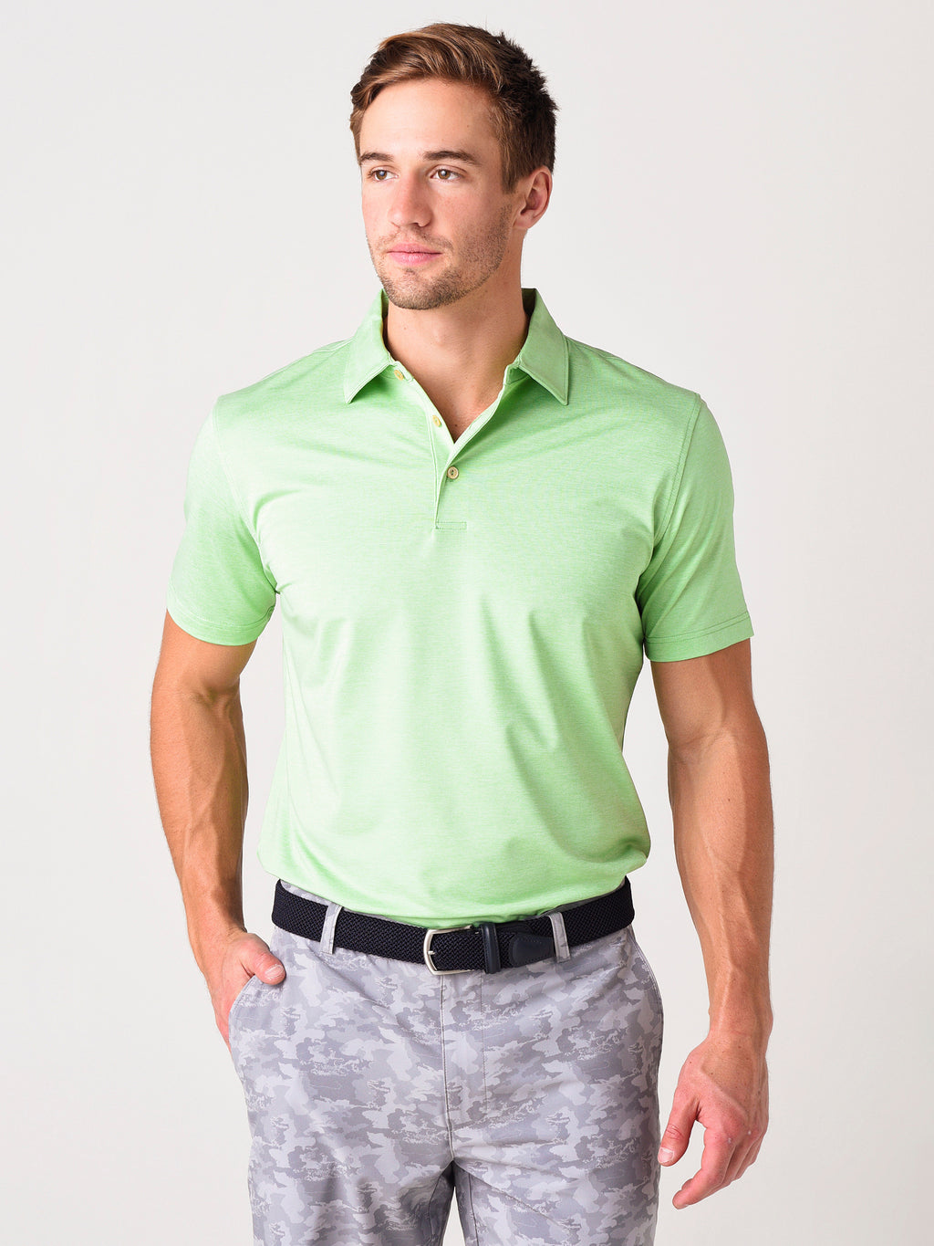 Peter Millar Crown Sport Men's Solid Performance Polo - Saint Bernard