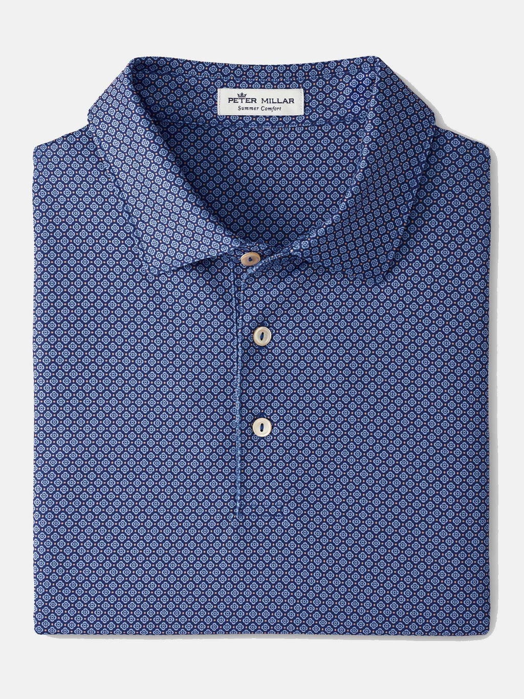 Peter Millar Crown Sport Men's Brooks Performance Jersey Polo - Saint Bernard