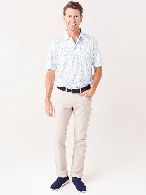 Peter Millar Crown Sport Men's Neon Performance Jersey Polo