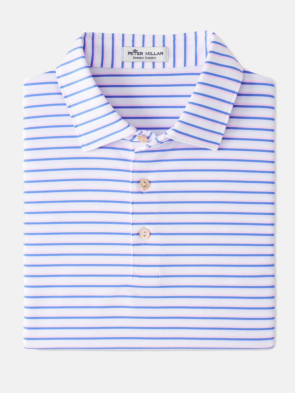 Peter Millar Crown Men's Sport Cyrus Performance Jersey Polo - Saint Bernard