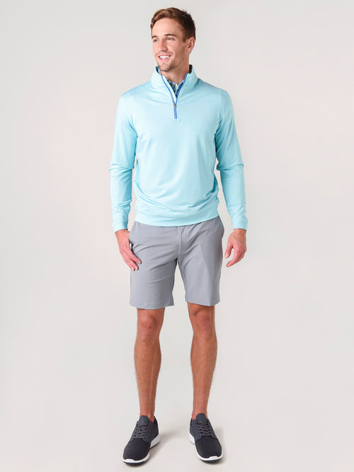 Peter Millar Crown Sport Men's Perth Performance Melange Quarter-Zip