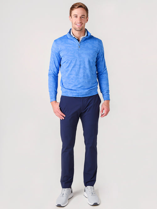 Peter Millar Crown Sport Men's Camo Jacquard Perth Performance Pullover