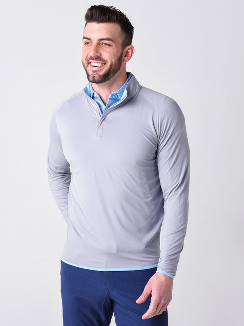 Peter Millar Crown Sport Men's Solar Cool Performance Quarter-Zip