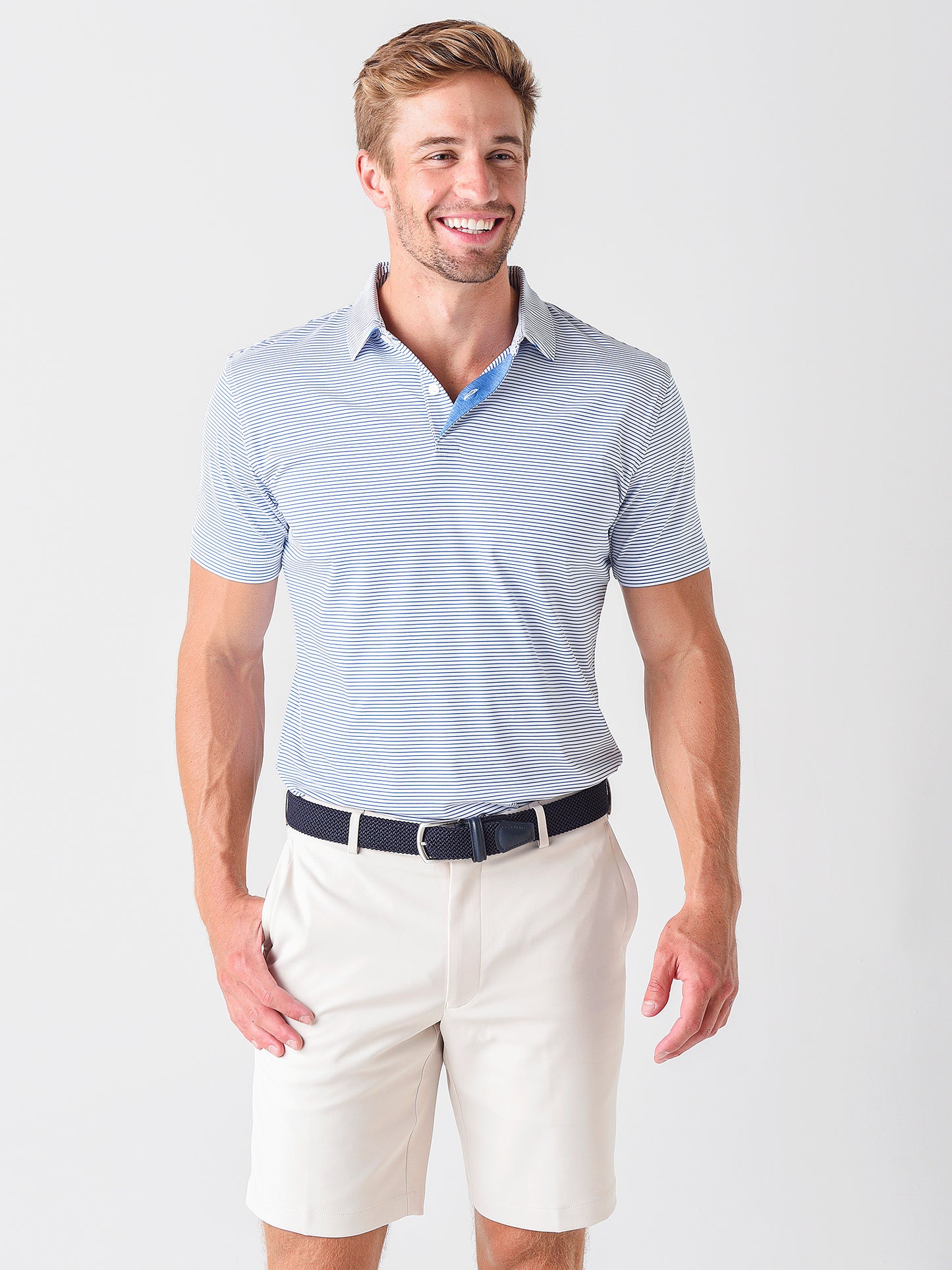 Peter Millar Crown Crafted Men's Bullock Performance Jersey Polo