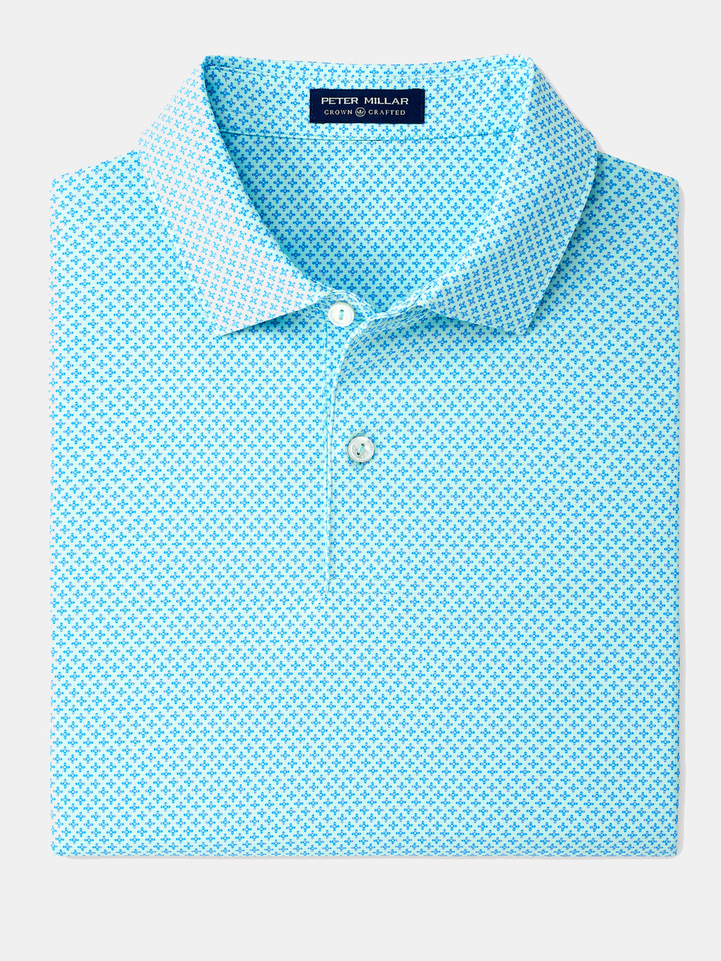 Peter Millar Crown Crafted Men's Sid Performance Jersey Polo - Saint Bernard