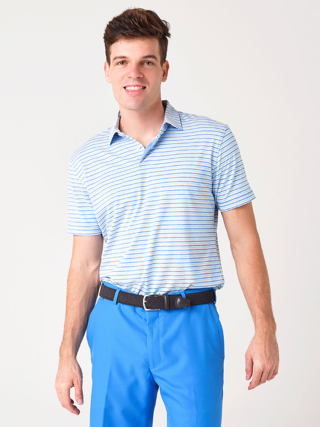 Peter Millar Crown Crafted Men's Soul Performance Jersey Polo - Saint Bernard
