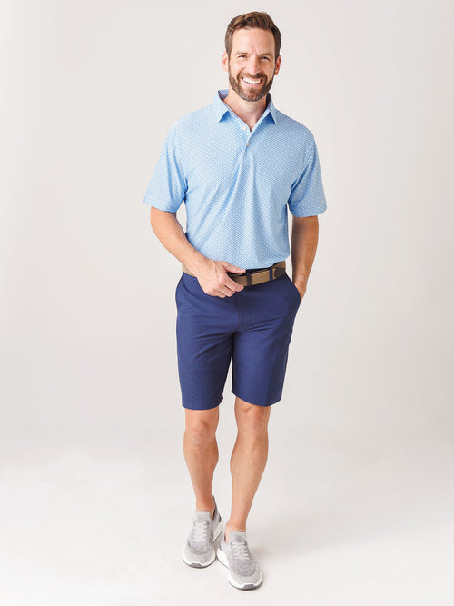 Peter Millar Men's Edgewater Performance Mesh Polo