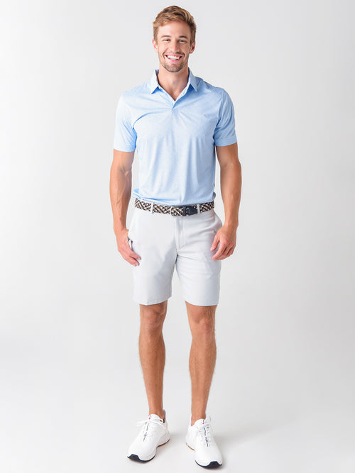 Peter Millar Crown Sport Men's Featherweight Printed Geo Performance Polo