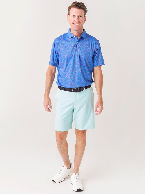 Peter Millar Crown Sport Men's Featherweight Printed Citrus Performance Polo