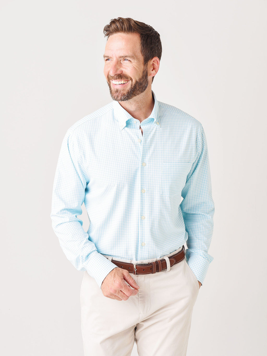 Peter Millar Crown Sport Men's Willie Performance Sport Shirt - Saint Bernard