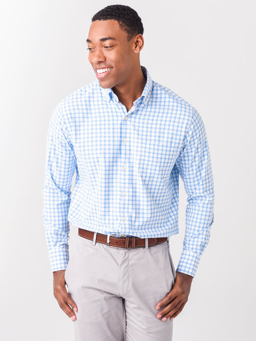 Peter Millar Crown Sport Men's Brady Performance Poplin Sport Shirt