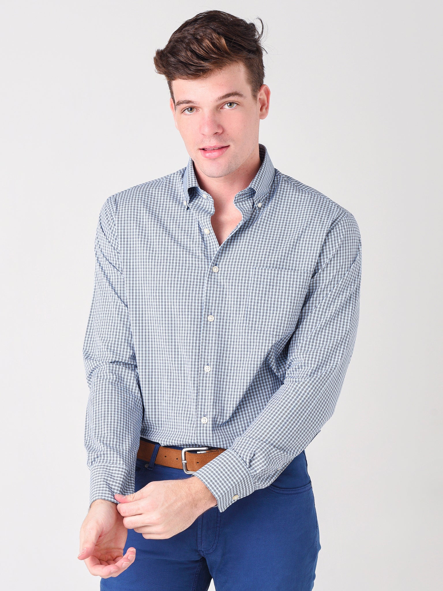 Peter Millar Crown Sport Men's Taylor Performance Sport Shirt - Saint Bernard