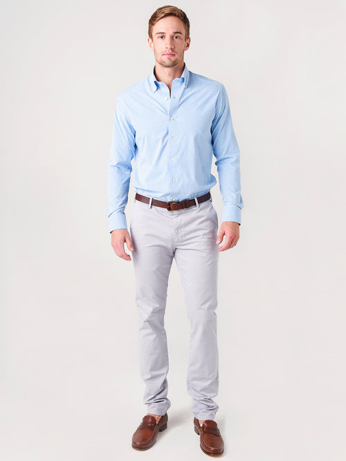 Peter Millar Crown Crafted Men's Carter Performance Poplin Sport Shirt