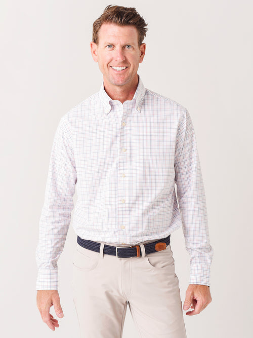 Peter Millar Crown Crafted Men's Braxton Performance Sport Shirt