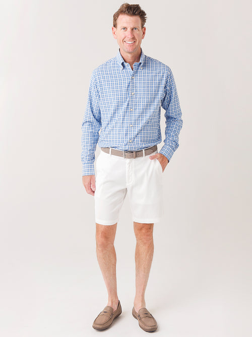 Peter Millar Crown Crafted Men's Bechet Performance Poplin Sport Shirt