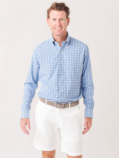 Peter Millar Crown Crafted Men's Bechet Performance Poplin Sport Shirt