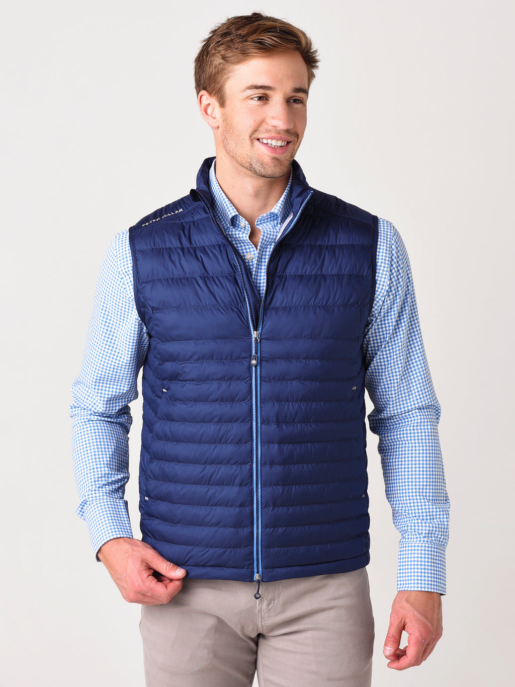 Peter Millar Crown Sport Men's Hyperlight Quilted Vest - Saint Bernard