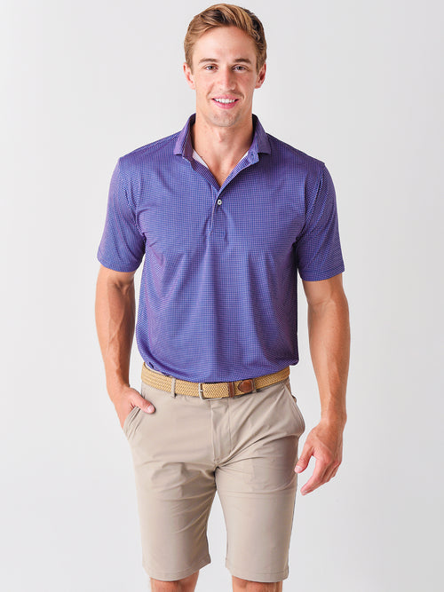 Saint Bernard Men's Kings Houndstooth Performance Polo - Saint Bernard