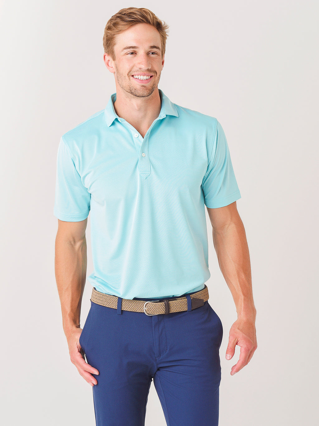 Saint Bernard Men's Pendry Oxford Performance Polo - Saint Bernard