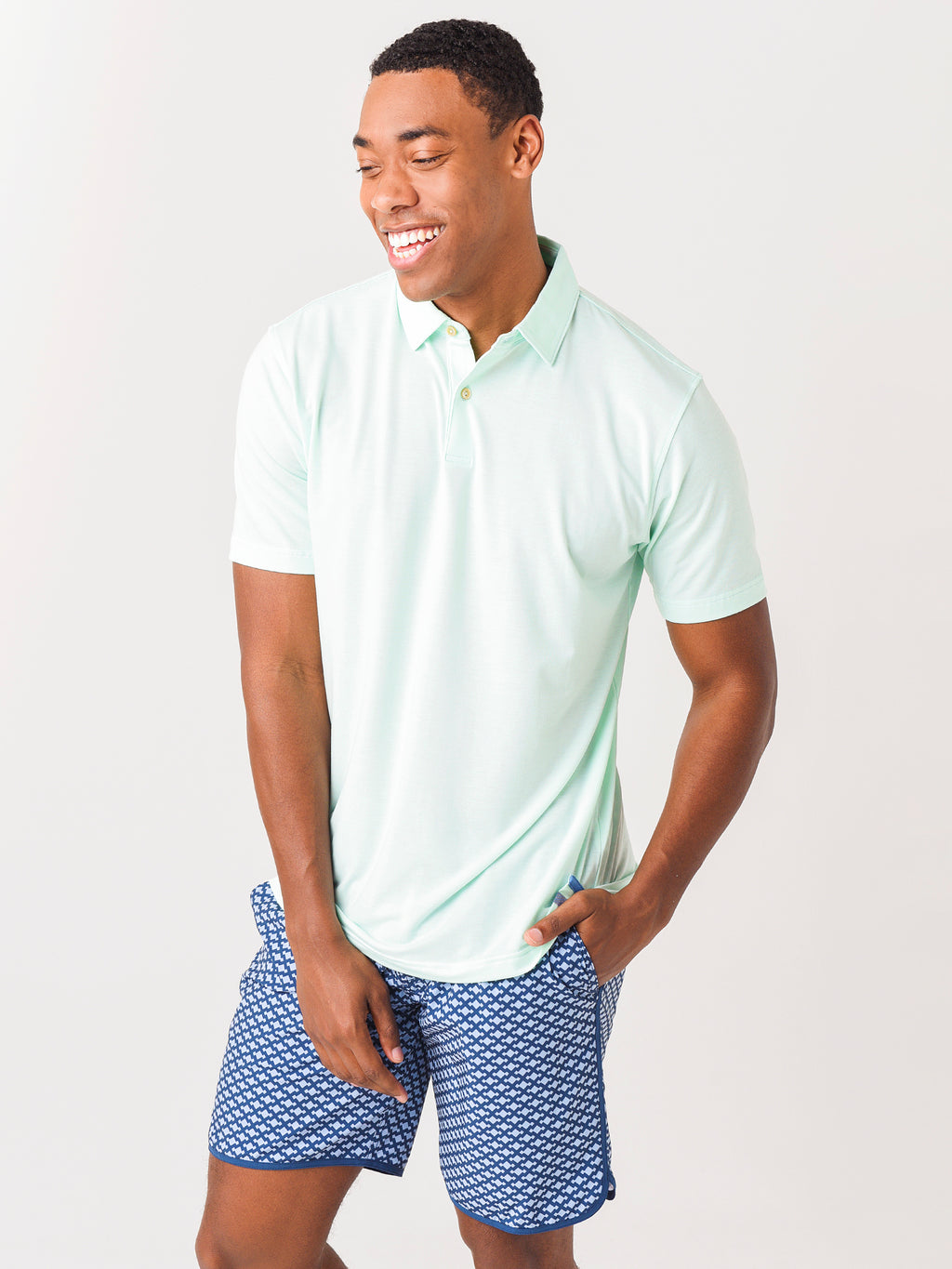 Peter Millar Seaside Men's drirelease® Natural Touch Polo - Saint Bernard