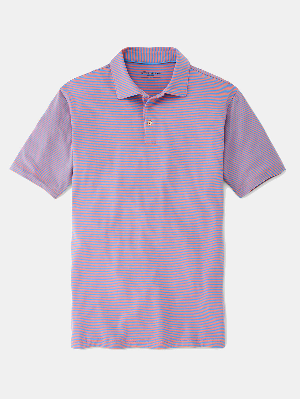 Peter Millar Seaside Men's drirelease® Natural Touch Stripe Polo - Saint Bernard