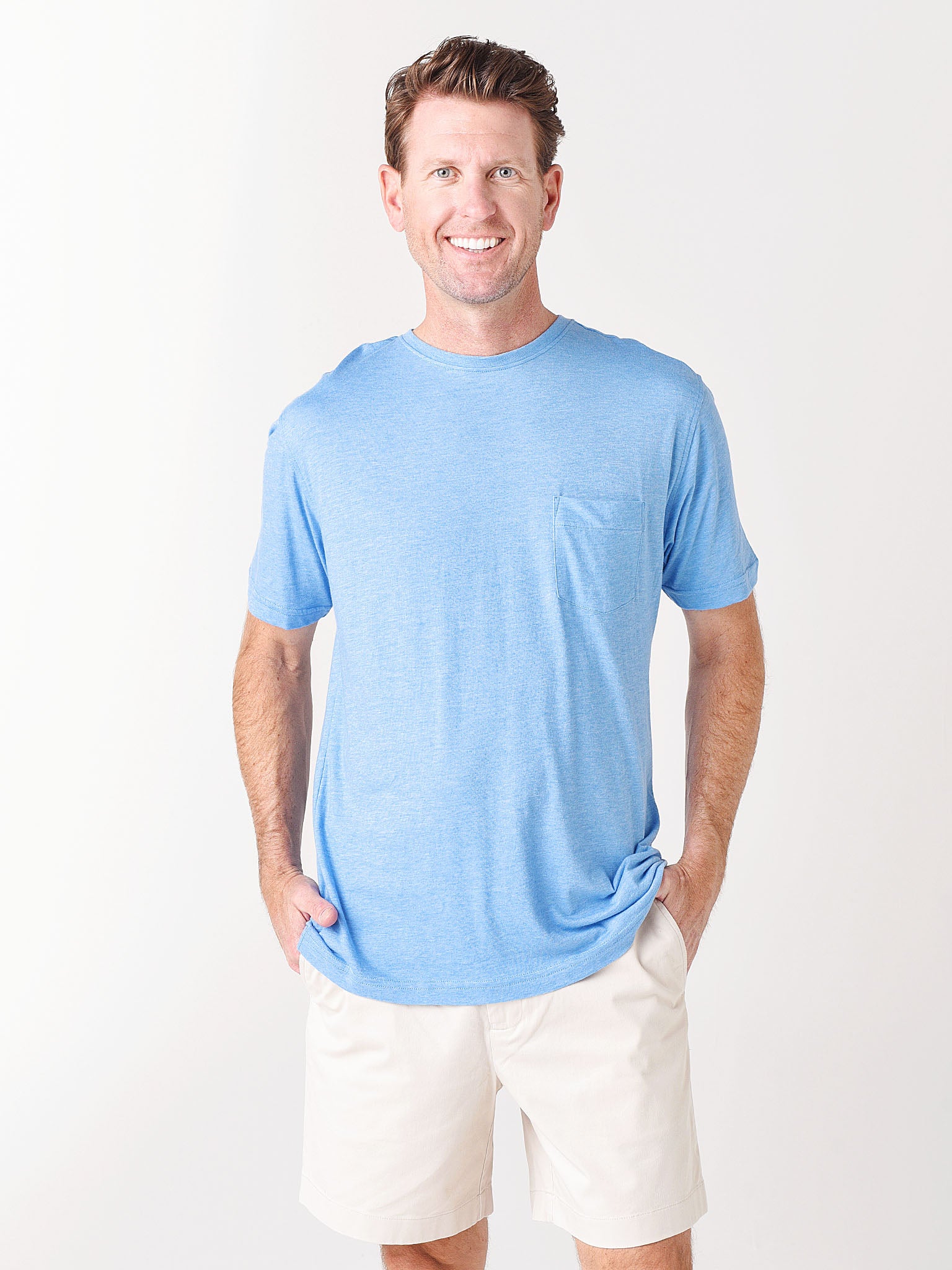 Peter Millar Seaside Men's Summer Soft Pocket Tee - Saint Bernard