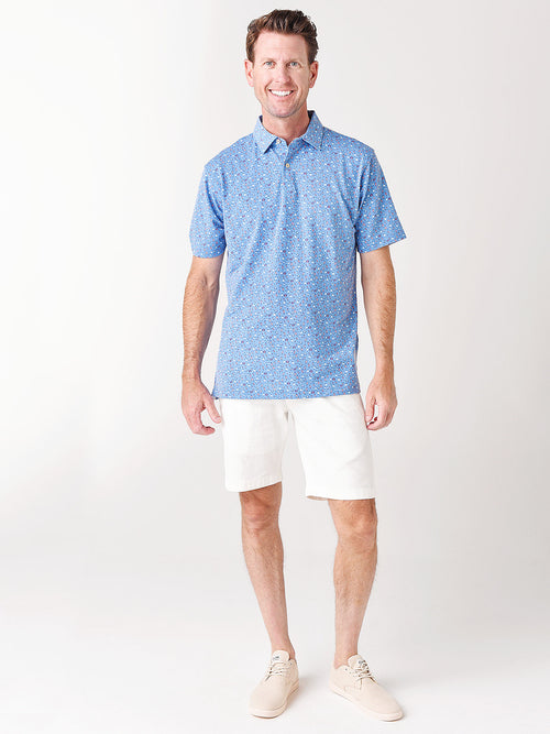 Peter Millar Seaside Men's drirelease® Natural Touch Cocktails & Claws Polo