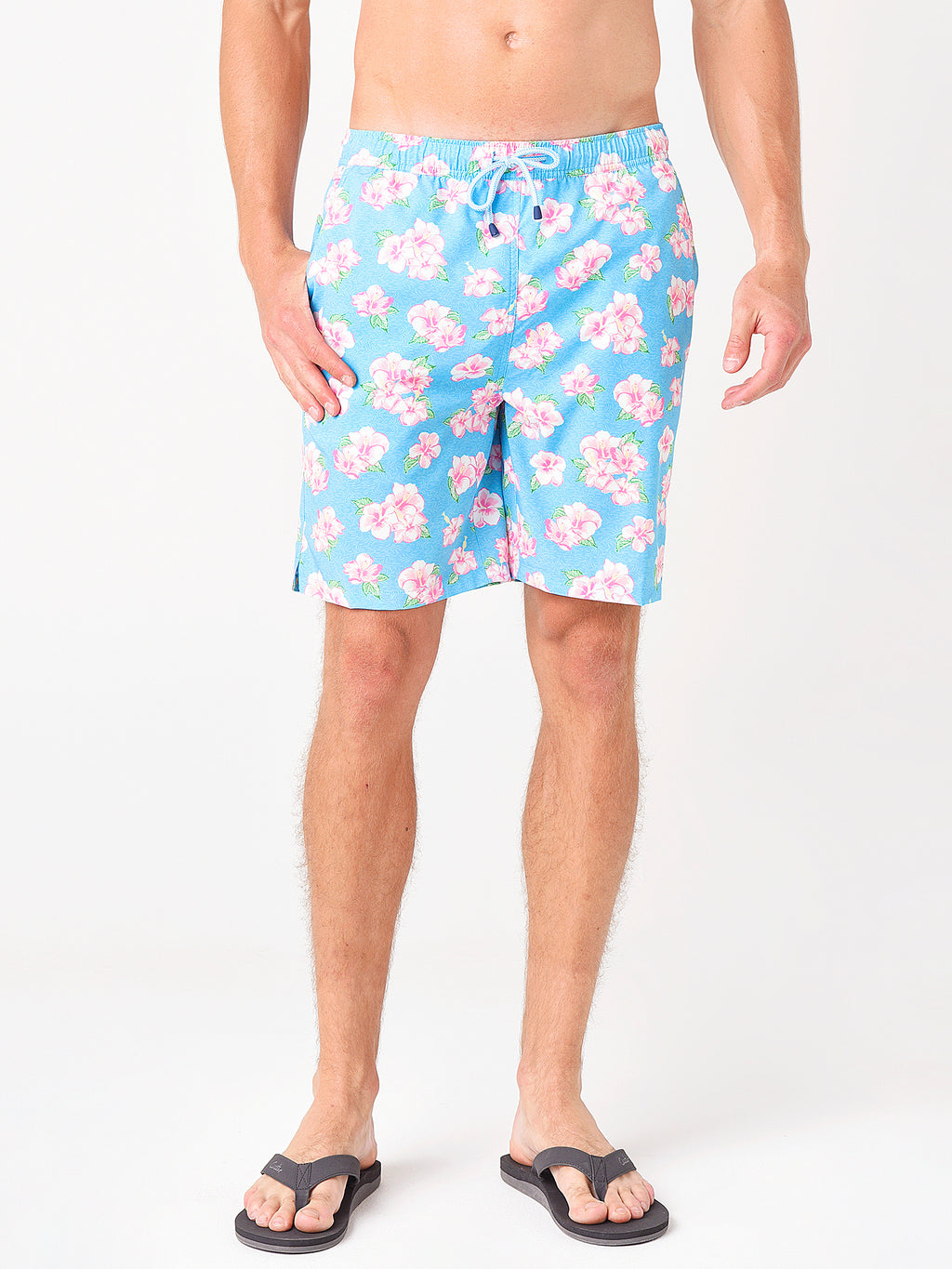 Peter Millar Seaside Men's Hibiscus Harbour Swim Trunk - Saint Bernard