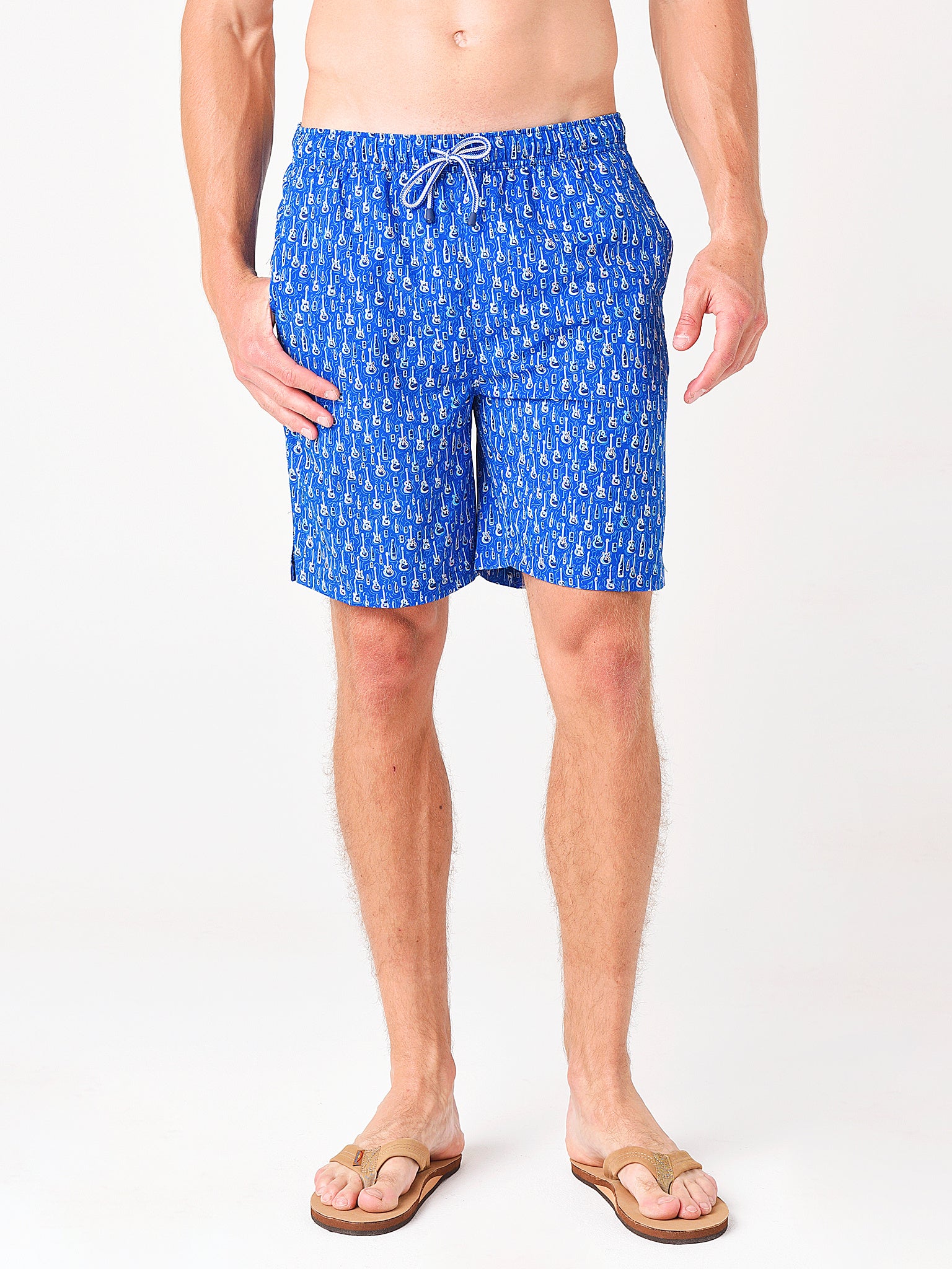 Peter Millar Seaside Men's Bottleneck Swim Trunk - Saint Bernard