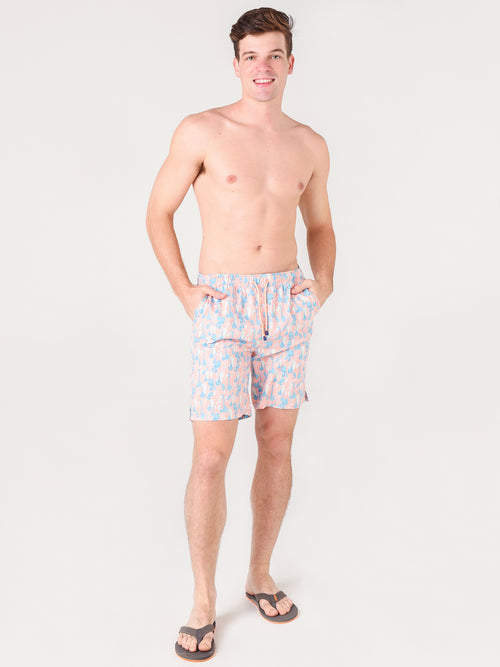 Peter Millar Seaside Men's Flamingo Frontier Swim Trunk