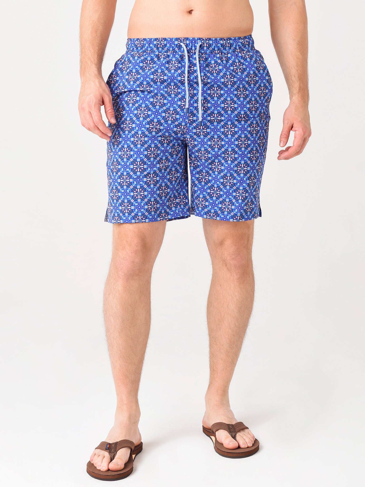 Peter Millar Men's Mojito Mosaic Swim Trunk - Saint Bernard