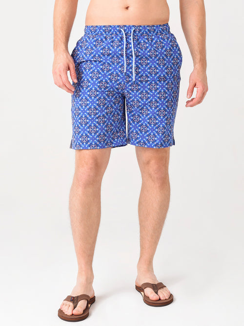Peter Millar Men's Mojito Mosaic Swim Trunk