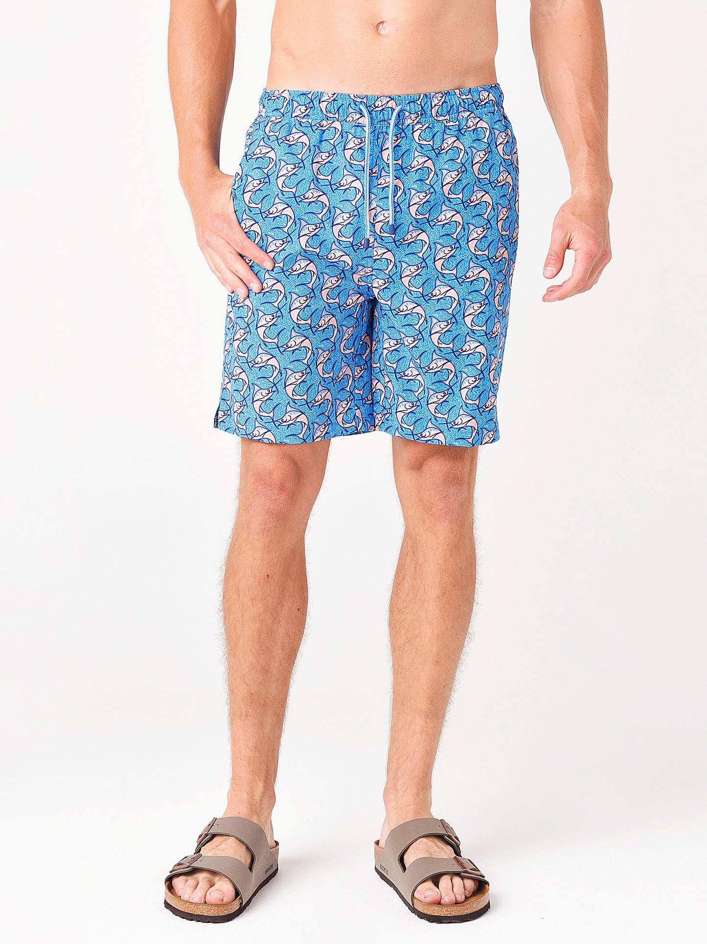 Peter Millar Seaside Men's Marlin Madness Swim Trunk - Saint Bernard