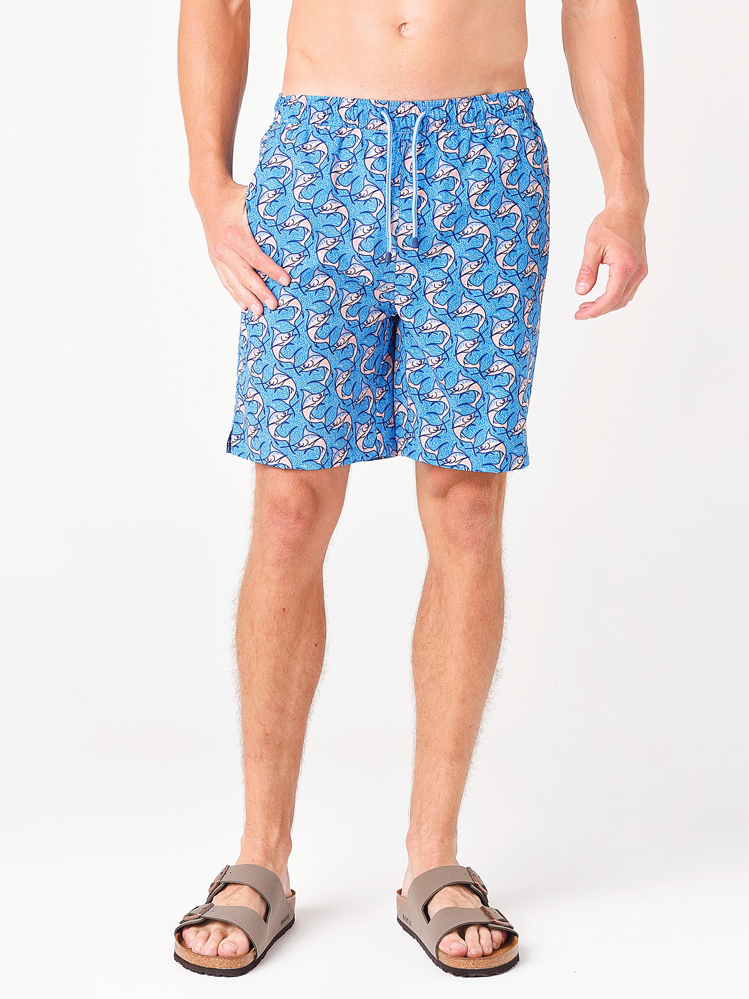 Peter Millar Seaside Men's Marlin Madness Swim Trunk - Saint Bernard