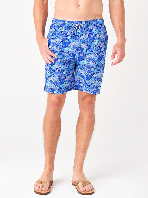 Peter Millar Seaside Men's Flippers Up Swim Trunk