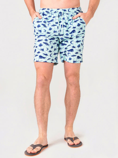 Peter Millar Seaside Men's Deep Sea Fishing Swim Trunk