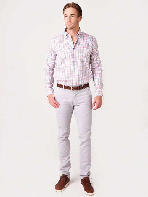 Peter Millar Collection Men's Sunrise Check Cotton Sport Shirt