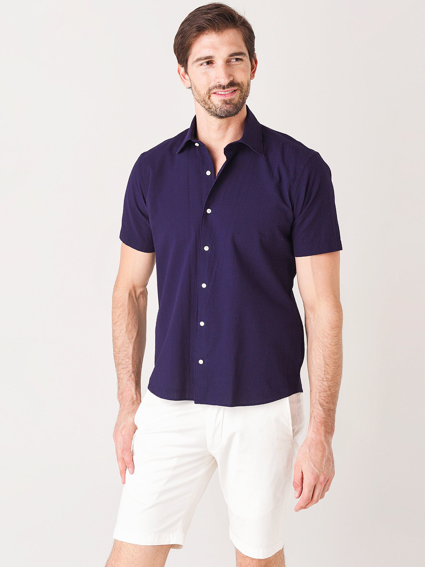 Peter Millar Collection Men's Dockside Seersucker Short-Sleeve Sport Shirt