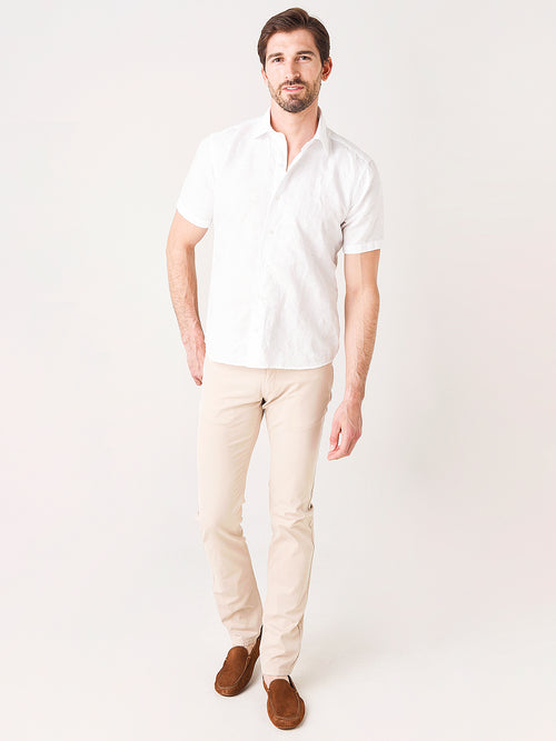 Peter Millar Collection Men's Cirrus Jacquard Short Sleeve Sport Shirt