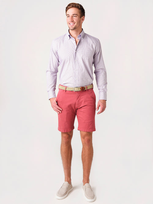 Peter Millar Collection Men's Musee Micro Check Sport Shirt