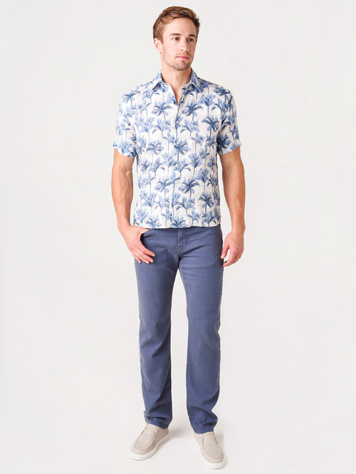 Peter Millar Collection Men's Marseille Palm Riviera Short-Sleeve Sport Shirt